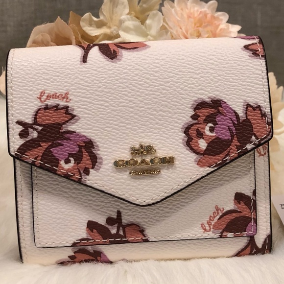 NWT COACH SMALL WALLET WITH FLORAL PRINT - Picture 2 of 8